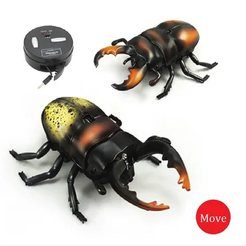 Romanul de Control de la Distanță Likelife Beetle Lopata Colecție de Simulare de Insecta Infrarosu RC Electric Mini Jucarii Animale cu Adevărat Robot