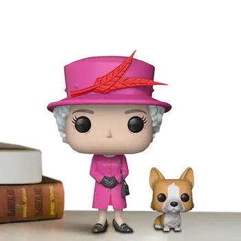 Regina Elisabeta a II-a A Regatului Unit Și Câinele PVC Acțiune Cifre de Jucării de Colectie Jucarii Model Figura Familiei Regale de Colectare