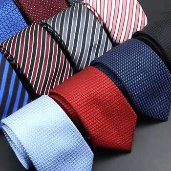 Moda Dungă Cravate Barbati Clasic Solid Cravată cu Buline Nunta de Afaceri Cravată Jacquard Țesute Legături de Gât Tricou Accesorii Cadou