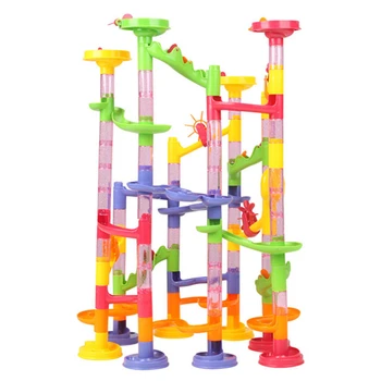 DIY de Construcție Marmură Alerga Cursa Labirint de Bile Piesa de plastic casă Blocuri de jucărie Conducte Tip Labirint Educație Jucărie Cadouri 1set