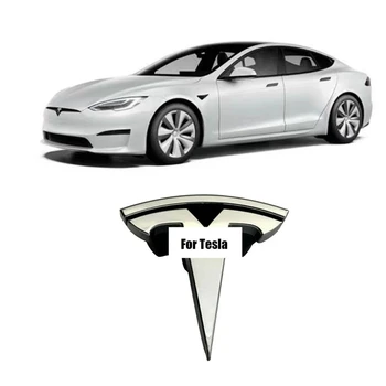 1056386-00-F Grila Fata T Emblema, Insigna Logo-ul pentru Tesla Model S 2016-2019 OEM 1053686-00-F Tesla Masina Logo-ul
