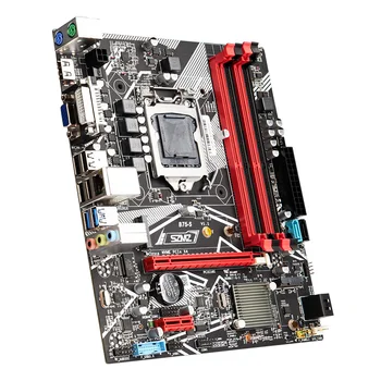 TISHRIC B75-S-Placa de baza Cu PCI-E NVME 3.0 X4 M. 2 NVME interfață 24PIN+4PIN ATX PSU Suport Xeon E3 V1/V2, LGA1155 Serie CPU