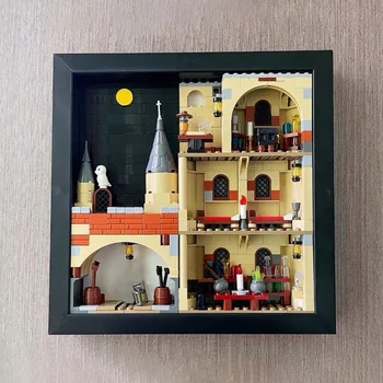 Ideea În Interiorul Cadrului De Castelul Magic Murală Blocuri Pictura Pe Perete Poza Model De Caramida Jucării Pentru Copil Cadou De Crăciun