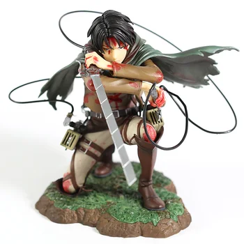 18cm Anime Atac pe Titan Figura Levi Figurina PVC Modelul de Colectare de Jucarii Figurine Rival Ackerman Statuie Cadouri pentru Baieti