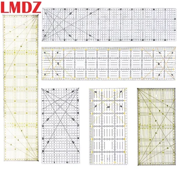 LMDZ Multisize Acrilice Mozaic Riglă Transparentă Desen Conducător Birou Școală de Cusut de Măsurare Furnizează Instrumente personalizate