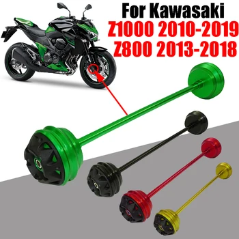 Motocicleta a Roții Față Osia Furculita Crash Pad Slider Protector care se Încadrează de Protecție Pentru KAWASAKI Z800 Z 800 Z1000 Z 1000 Accesorii