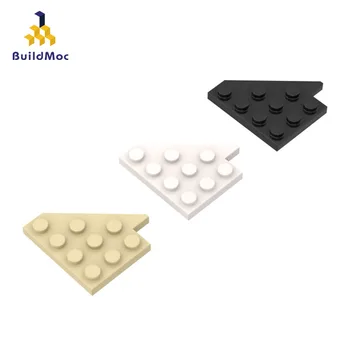 BuildMOC 3935 4x4 formă specială bevel edge bord (dreapta) ldd 3935 Pentru Construirea de Blocuri Părți DIY Contra