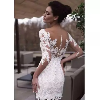 Alb dantelă rochii de domnisoare de onoare Halat De Serată vestido de fiesta de boda halat de petrecere rochii domnișoare de onoare