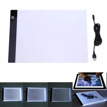 LED Tableta Grafica Scris de Pictură Cutie de Lumină Contur Bord Copia Tampoane Digital Drawing Tablet Artcraft A4 Copiați Tabelul Bord cu LED-uri