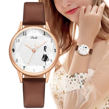 2022 Nou Ceas Femei de Lux Delicat Mic Cadran Analog Cuarț Moda din Piele Trupa Ceasuri Femei Femei Rochie Ceas Reloj Mujer