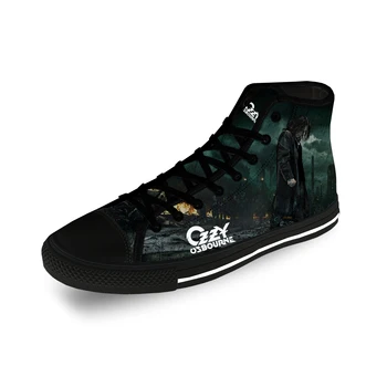 Osbourne Cântăreț Rock Ozzy Heavy Metal Casual Pânză de Imprimare 3D Mare Sus Pantofi de Panza pentru Barbati Femei Usoare, Respirabil Adidași