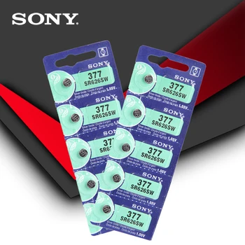 10buc Sony 100% Original 377 SR626SW SR626 AG4 1.55 V Oxid de Argint Ceas Baterie SR626SW 377 Butonul de Celule Monede FĂCUTE ÎN JAPONIA