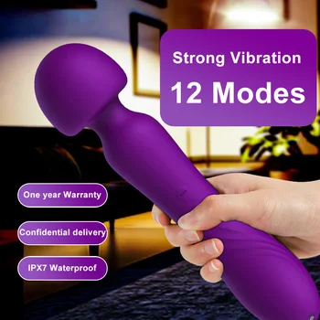 55MM Mare AV Bagheta Corp Plin Magic Vibrator pentru Fata Puternic aparat de Masaj pentru Lesbiene Adult Sex Toys Masturbatori pentru Femeie