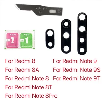 2set/Lot din Spate aparat de Fotografiat Lentilă de Sticlă de Acoperire Pentru Xiaomi Redmi 8A Nota 8 9 Pro 8T Cu Adeziv Autocolant