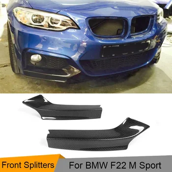 Curse de Carbon Față Repartitoare Buzele pentru BMW M235i M240i F22 M Sport Coupe Cabrio 2014-2017 Masina Bara Fata Repartitoare