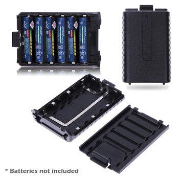 6 x AAA Extins Baterii Cutie de Caz pentru Baofeng UV-5R 5RA/B/C/D 5RE+ Radio Walkie Talkie Pachet Shell Piese Electronice Cutie de Depozitare