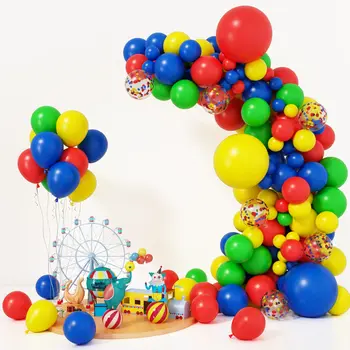 1Set de Circ Tematice, Baloane Colorate Ghirlanda Arcuri Kit Băieți Fete Carnaval Petrecere Decoratiuni Copil de Dus de Absolvire