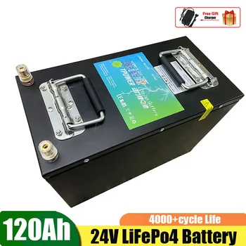 Lifepo4 24V 120Ah 2.5 kwh Litiu Fosfat de Fier Baterie cu BMS pentru Stocare a Energiei Solare Aplicare Acasă Electric Stivuitor