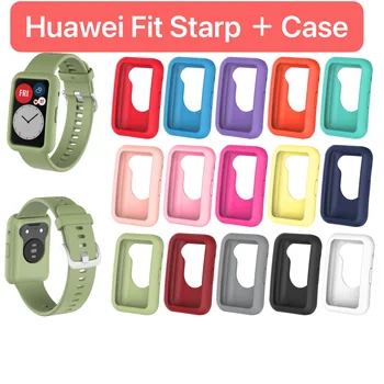 Curea silicon+caz pentru Huawei watch a se Potrivi curea de schimb si TPU acoperire pentru Huawei watch a se Potrivi Marginea ramă de protecție de Accesorii