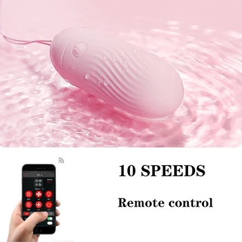 Control de la distanță Vibrator Cu 10 Viteze Impermeabil USB de Reincarcare Vaginale Stimulator Jucărie Sexuală Pentru Distanțe Lungi Cuplu Vibratoare Ou