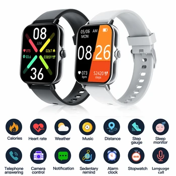 2022 Pentru Bărbați Ceas Inteligent Femei Fitness Sport Relojes Bratara Full Touch Bluetooth Ritmului Somn De Monitorizare A Presiunii Arteriale