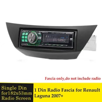 Singur Din Masina Radio Fascia 182*53mm Stereo Panou pentru RENAULT LAGUNA 2007+ Audio Cadru de Bord Mount DVD-ul de Instalare Trim Bezel