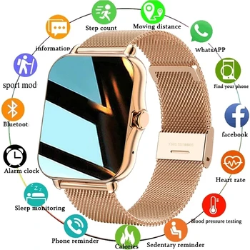 2022 Nou Full Touch Ceas Inteligent Bărbați Femei Cadou De Sport, De Fitness, De Sănătate Monitor De Ritm Cardiac Bluetooth Digital Ceas Smartwatch