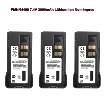 3 Pack 7.4 V 3000mAh Non-IMPRES Baterie cu Litiu pentru Motorola PMNN4409 PMNN4448 PMNN4493 pentru XIR P8668 GP328D 8608 8660 8668i