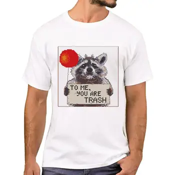 FPACE Fierbinte Hipster Pentru Mine Esti un Gunoi Bărbați T-Shirt Amuzant Epocă Balon Raton Imprimat Tricouri Maneca Scurta Tricouri Cool Tee
