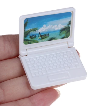 Casă De Păpuși În Miniatură Moderne De Computer Mobilier Pentru Copii Jucărie Mobilier Pentru Păpuși Laptop De Culoare Aleatorii