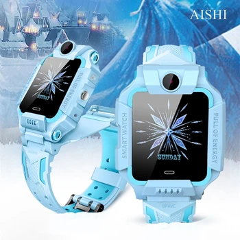 AISHI Q19R Cartelă Sim 2G Impermeabil Camere Duble Rotație de 360 de Copii Smart Watch Desene animate de Culoare KG SOS de Telefon Mobil Smartwatches