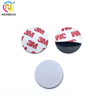 T5577 Monedă Disc cu Magnet PVC Tag-uri RFID 125Khz Reinscriptibile Chip de Inducție Rotund Autocolant Adeziv 3M autoadezive 2/5PCS