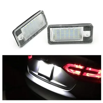 2 buc LED-uri Auto de Înmatriculare Auto Lumina Lămpii Albe Super-Luminoase Pentru Audi A3 S3 A4 S4 B6 A6 S6 A8 S8 Q7 Accesorii Auto