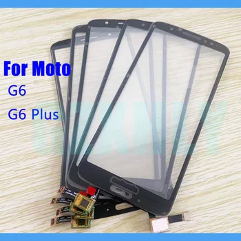 10buc/lot Fata Touch Screen Sticla + OCA LCD Lentile Exterioare Pentru Motorola Moto G6 Plus XT1926 XT1925 Digitizer Panoul Exterior