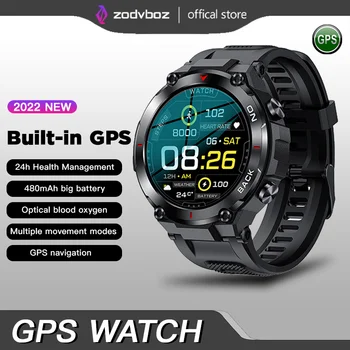 ZODVBOZ GPS Ceas Barbati Sport Fitness Brățară Super Lungi de Așteptare Ceasuri Inteligente Monitor de Sănătate Tracker IP68 rezistent la apa Smartwatch