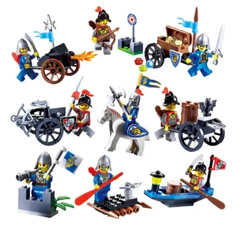 Militare antice soldați Cavalerii Castelul Constructor Model de Kit de Blocuri de Cărămizi Jucării pentru Băieți și Fete pentru Copii de Modelare