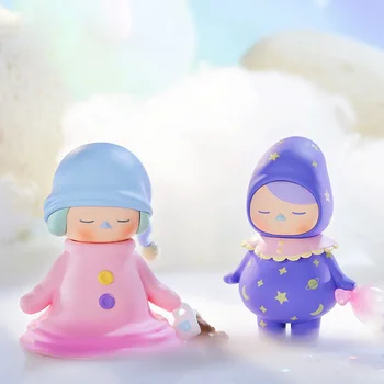 POPMART PUCKY Elf Copil de Dormit Seria Orb Cutie Jucarii Model Confirma Stil Anime Drăguț Figura Cadou Surpriza Cutie Desktop Ornamente