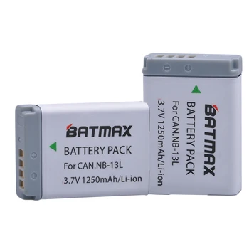Batmax 2 buc NB-13L NB-13L NB13L baterie pentru Canon PowerShot G5X,G5 Mark ii, G7X, G9X ,G7 X Mark II ,G7 X Mark III ,G9 X,SX620