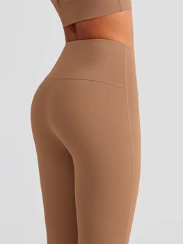 2022 Noi Lycra Talie Mare Nud Yoga Pantaloni De Fitness Femei Jambiere Sala De Sport Colanti Hip Ridicare Leggins Mujer Femei Îmbrăcăminte Sport