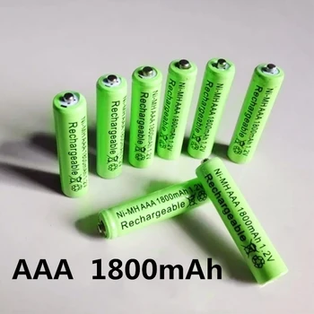 Acumulator AAA 1.2 V 1800mAh NI-MH CONDUS Jucării Player Jucării de Reciclare a Bateriilor se Amestecă Culorile GTL EvreFire