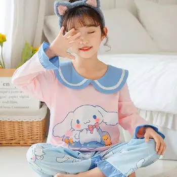 Sanrioed Anime Cinnamoroll Copii Set De Pijama Copii Baby Girl Baieti Imbracaminte Casual Costum Drăguț Acasă Îmbrăcăminte De Noapte Cadou De Crăciun