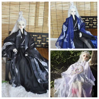 1/4 1/3 Scară BJD Haine Chineză Hanfu Antice Rochie Costum de Samurai Tinuta Pentru BJD/SD MSD SSDF ID75 Puternic Unchiul 80cm Papusa 309