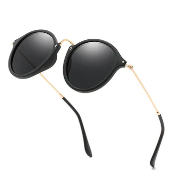 Polaroid ochelari de Soare Unisex Rotund Epocă Ochelari de Soare Brand Faimos Sunglases Polarizat ochelari de Soare Retro Feminino pentru Femei Barbati