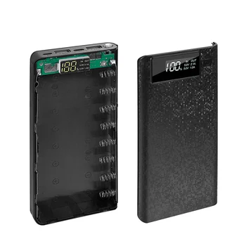 Dual USB Micro USB de Tip C Putere Banca Shell 5V DIY 8*18650 Caz de Încărcare a Bateriei Cutie de Depozitare suport baterie