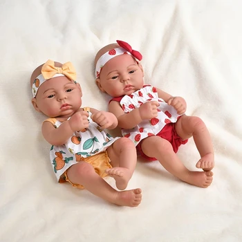 40cm Renăscut Baby Dolls Plin de Silicon rezistent la apa Renăscut Jucarii pentru Copii Fidele Bebeluși Adevărați Nici o Funcție Jucarii Pentru Fete Copii Cadou de Păpuși
