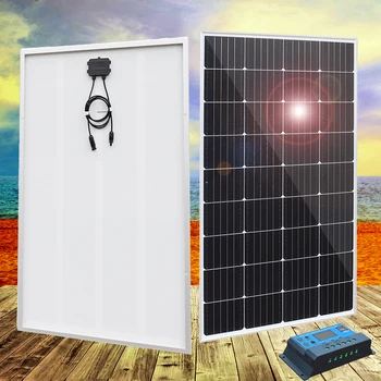 600w 150w 300w Panou Solar 12v 24v kit de Înaltă Eficiență Monocristalin de Sticlă Sistem Fotovoltaic pentru Casa Camper Barca Caravana RV