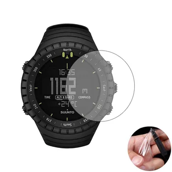 3pcs TPU Moale Clar de Film Protector de Paza Pentru Suunto Core Ceas GPS Sport Negru Smartwatch Ecran Protector de Acoperire (Nu de Sticla