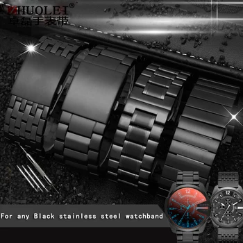 Pentru Șapte vineri diesel din oțel Inoxidabil curea 22mm 24mm 26mm 28mm 30mmLarge dimensiune Bărbați Metal Solid ceas de mână Brățară Band