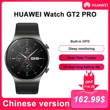 Original HUAWEI WATCH GT 2 Pro Smartwatch Built-in GPS Ceas Inteligent Rata de Inima Tracker 14 Zile de Viață a Bateriei de Încărcare fără Fir