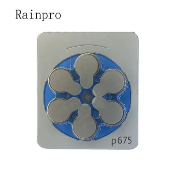 Rainpro 60PCS/LOT(PACHET) zinc-aer P675 A675 675 PR44 buton baterie pentru aparat auditiv mai buna calitate